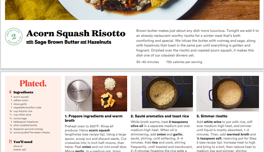 Recipe Format 1